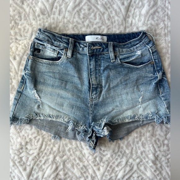 KanCan Pants - KanCan Distressed Light Blue Jean Shorts Size 27